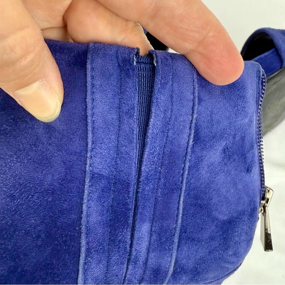 Vince Camuto Freya Open-Toe Heels Size 7 Blue Ankle Cuff Silver Chain Details - Picture 9 of 12